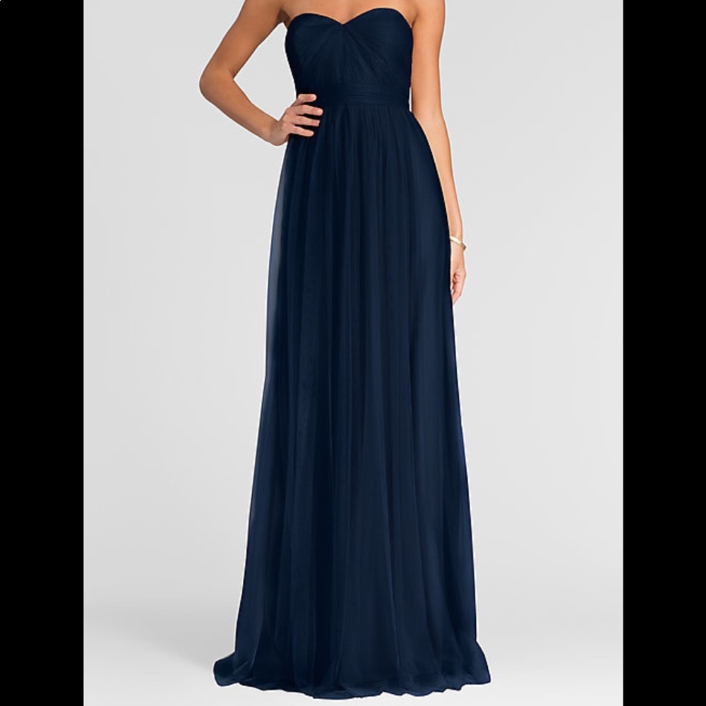 Jenny Yoo Annabelle Convertible Tulle Formal Dress - Navy Blue